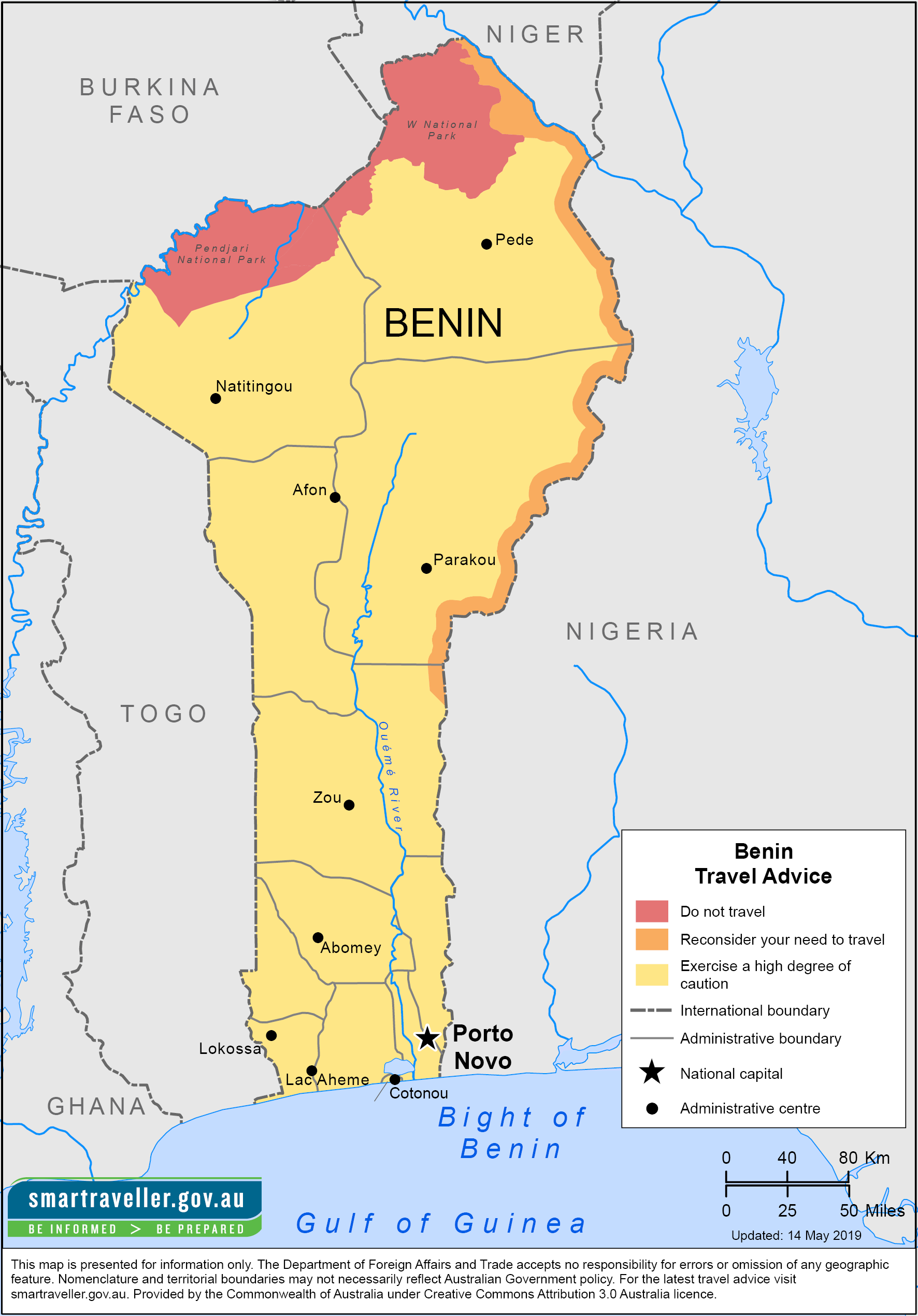 Benin  Map 1oct2019 